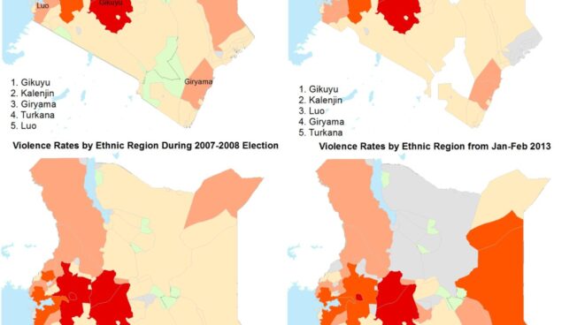 Kenyan Violence by Ethnic Region