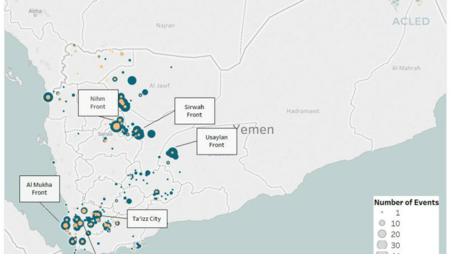 One Year of Battles in the Yemeni Civil War