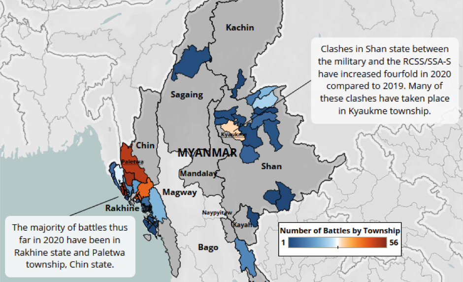 2020 Elections in Myanmar: Political Violence and Demonstration Trends