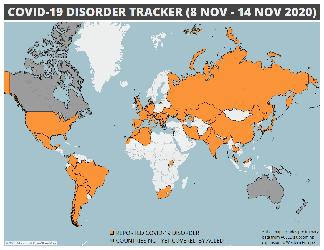 COVID-19 Disorder Tracker - ACLED