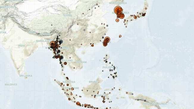 Regional Overview: East and Southeast Asia 11 December 2021-7 January 2022
