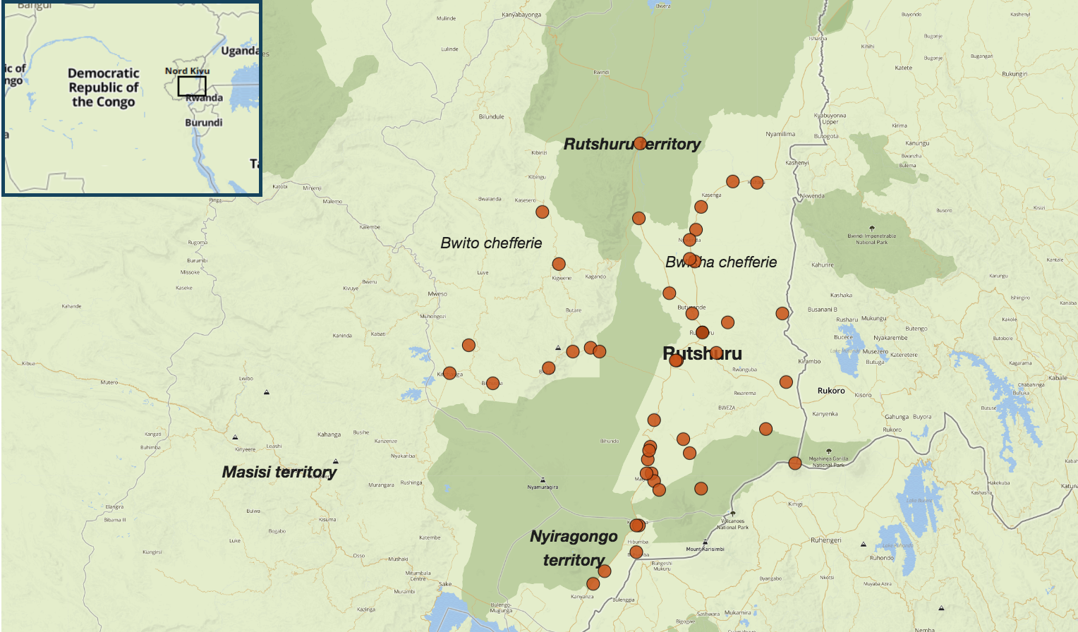 Analysis of ACLED data on the M23 rebel group's activities in the Democratic Republic of Congo.
