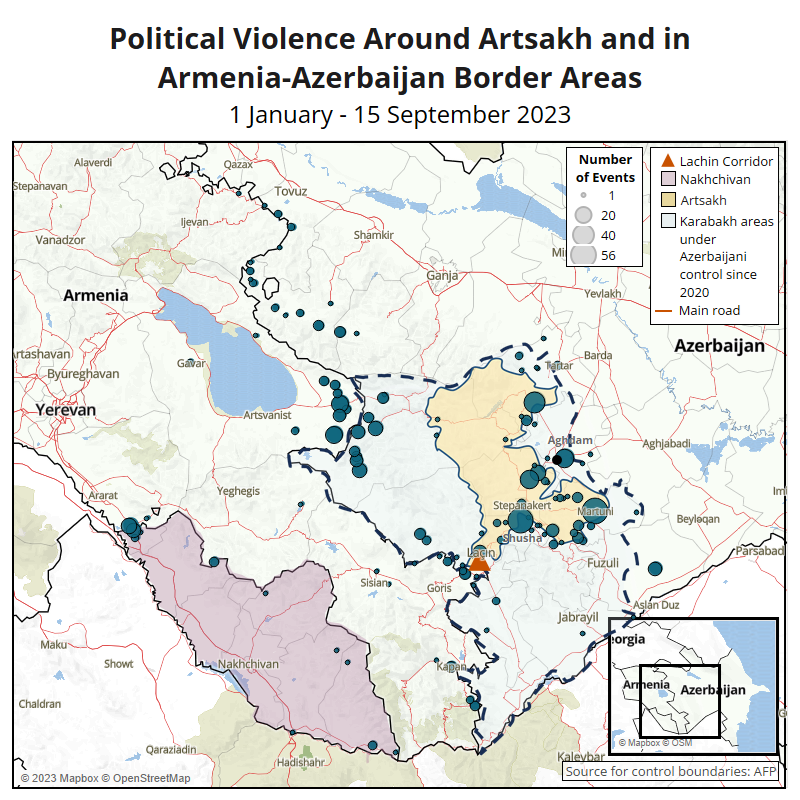 Map of Armenia and Artsakh Nagorno Karabakh in Armenian Map