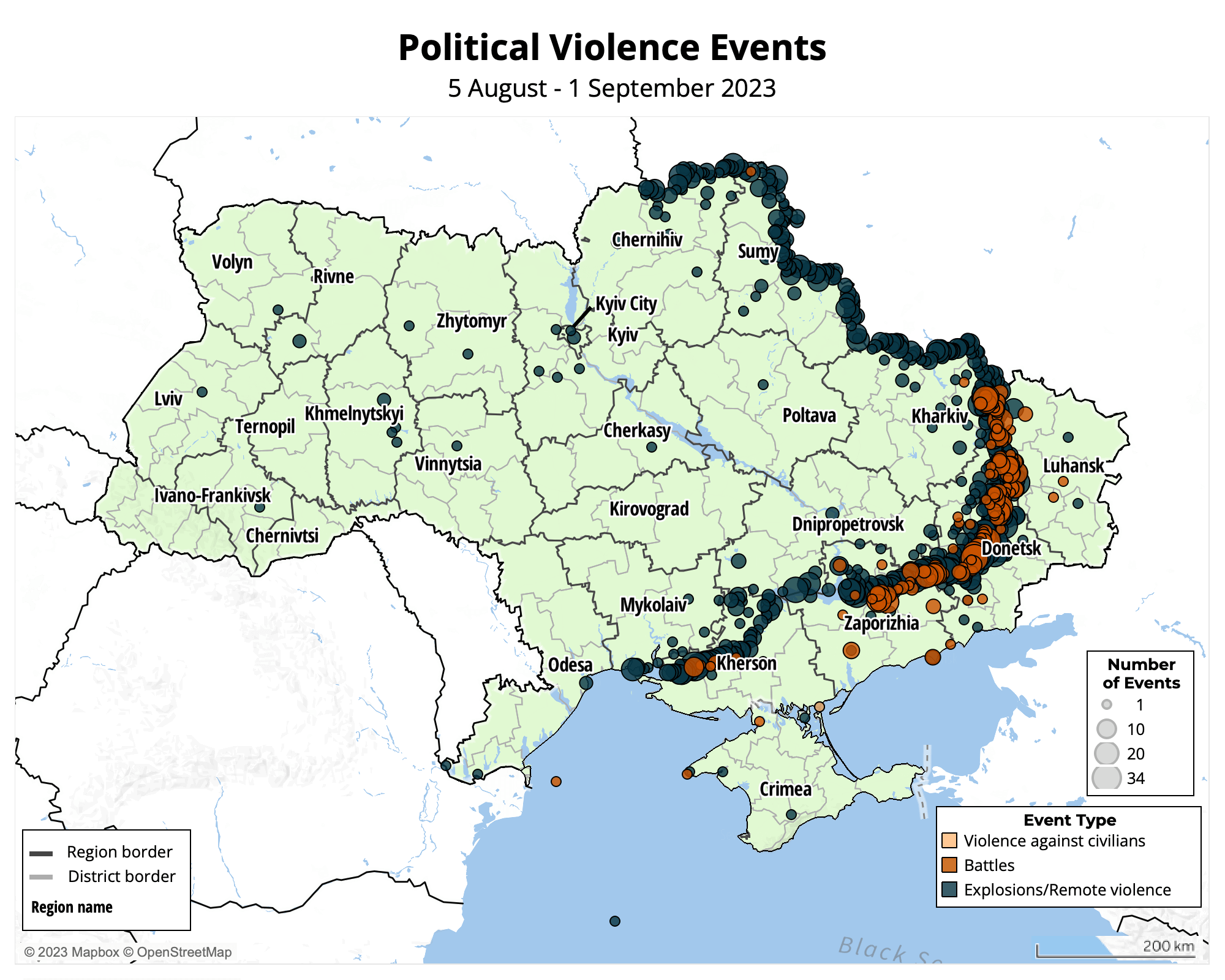 Chart: Liberated Ukrainian Territory