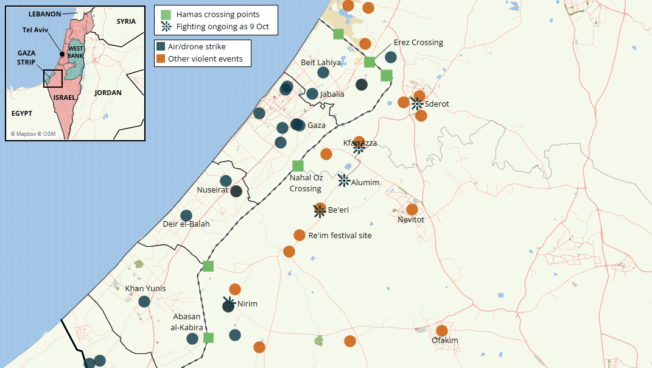 Three weeks after the initial Hamas attack on southern Israel, the IDF launched a ground operation into northern Gaza following intense airstrikes. Violence has simultaneously surged in the West Bank amid stepped up Israeli military raids, settler attacks, and violent demonstrations.
