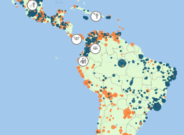 latin america ro map