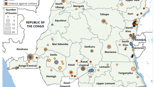 This report analyses trends in political violence and disorder ahead of the December 2023 general elections in DRC.