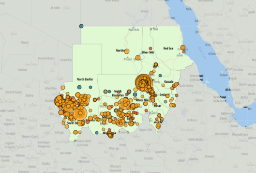 Map Sudan Conflict Watchlist 2024