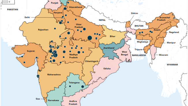 Map - Demolitions as collective punishment in India - June 2019 - March 2024
