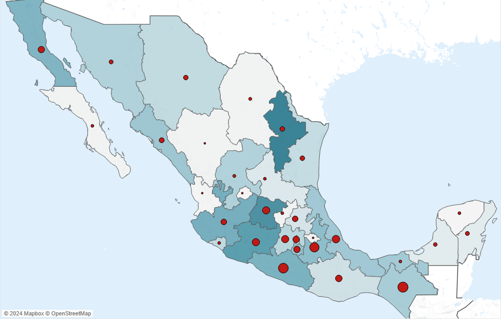 Background - Map of Mexico