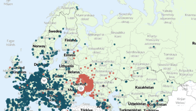 Europe regional overview map