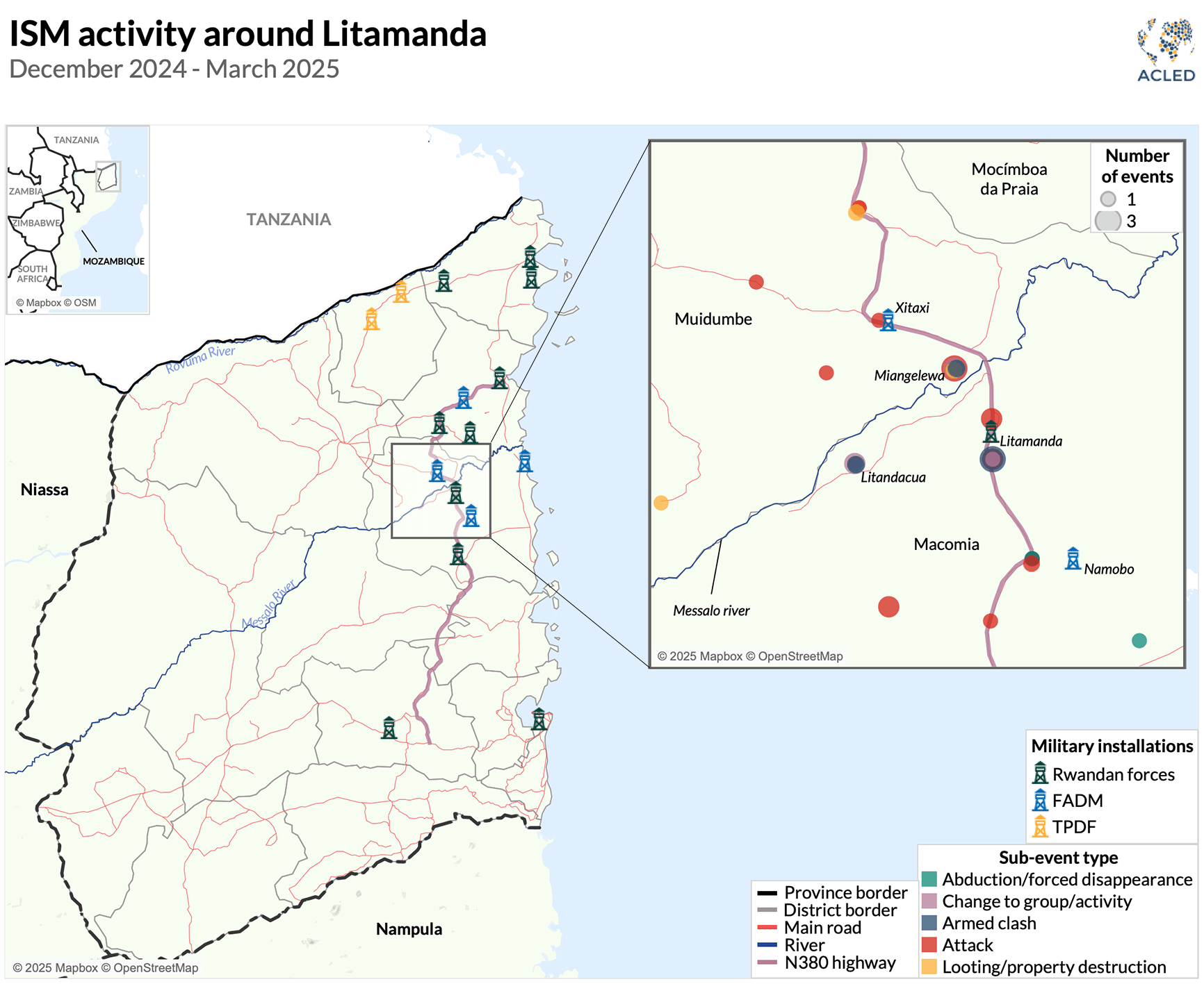 Map - ISM activity around Litamanda