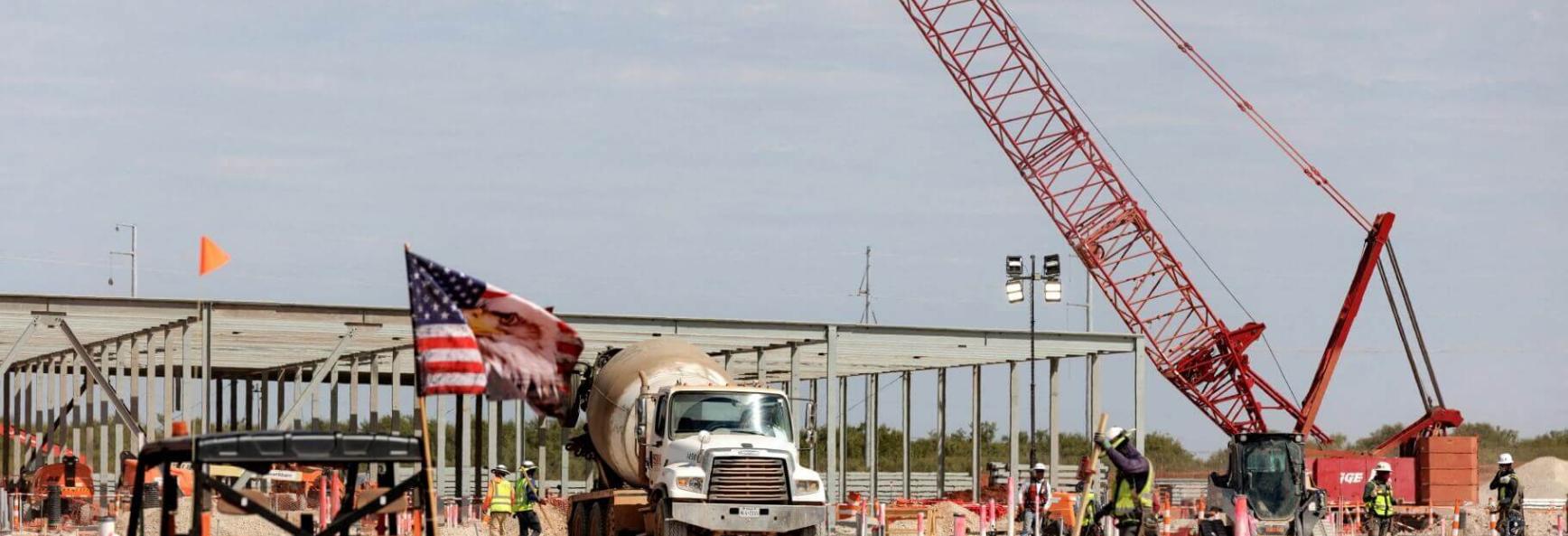 Data centers under construction at the OpenAI data center in Abilene, Texas