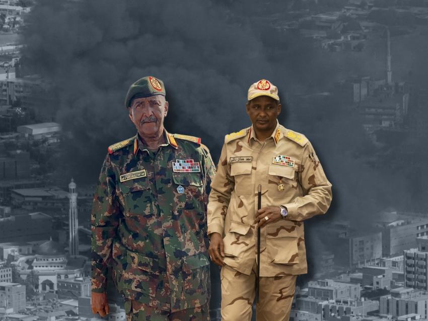 The conflict persists between Sudan&rsquo;s army chief Abdel Fattah al-Burhan (left, pictured on 8 November 2025) and RSF leader Mohamed Hamdan Dagalo, known as Hemedti (right, pictured on 5 December 2022).
