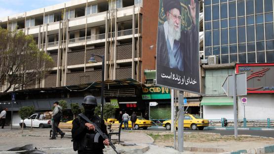 Posters featuring the portraits of Iranian leader Ali Khamenei are displayed across the streets of the Iranian capital, Tehran, following his death in US and Israeli airstrikes on 2 March 2026. Photo by Fatemeh Bahramia and Anadolu via Getty Images