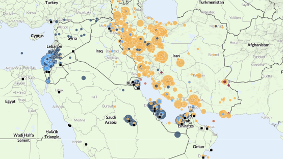 iran crisis daily data map