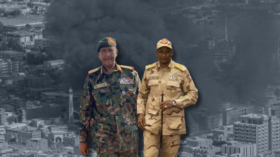 The conflict persists between Sudan&rsquo;s army chief Abdel Fattah al-Burhan (left, pictured on 8 November 2025) and RSF leader Mohamed Hamdan Dagalo, known as Hemedti (right, pictured on 5 December 2022).