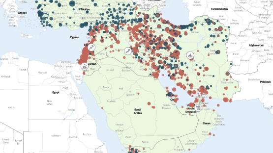 middle east map for regional overview april 2026