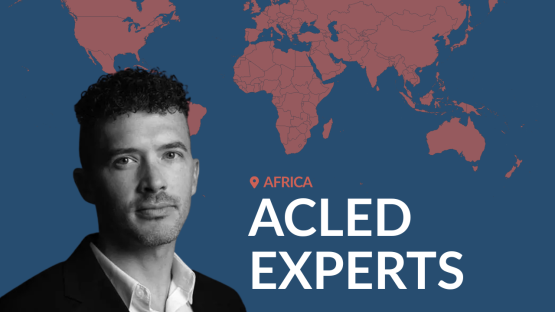 Author and world map with text 'ACLED EXPERTS'