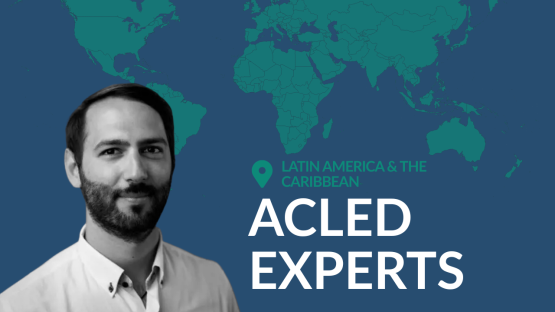 Author and world map with text 'ACLED EXPERTS'