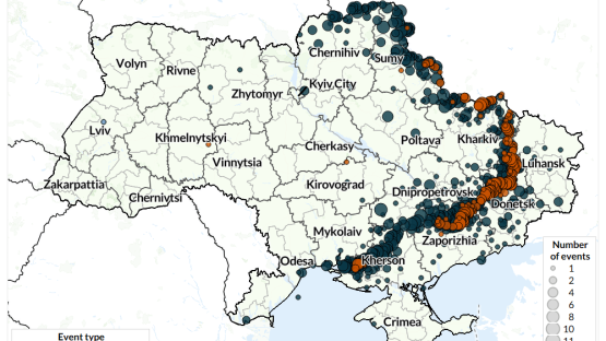 Political violence events in Ukraine 16-22 May 2026