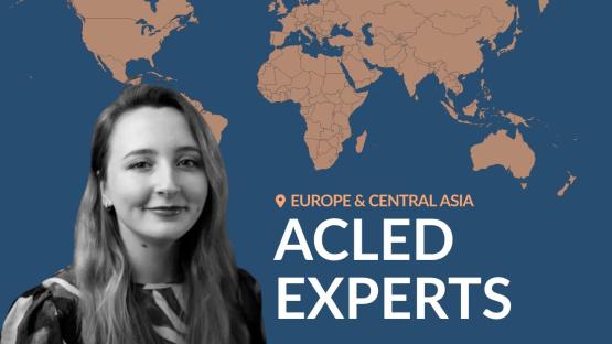 Author and world map with text 'ACLED EXPERTS'