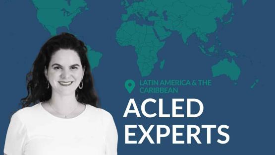 Author and world map with text 'ACLED EXPERTS'