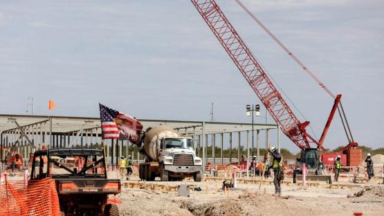Data centers under construction at the OpenAI data center in Abilene, Texas