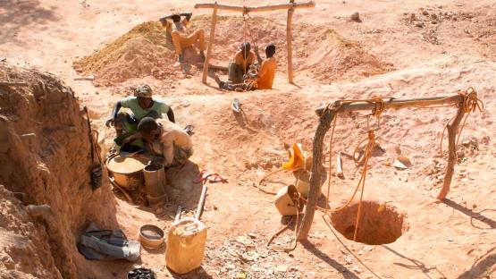 Image: Goldminers working in Senegal&rsquo;s Kedougou region, which has important deposits of gold and has become particularly vulnerable to JNIM&rsquo;s growing presence in neighboring Mali.