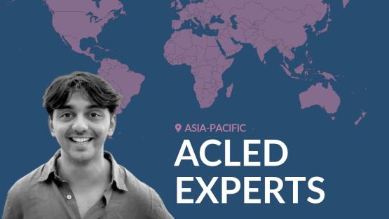 Author and world map with text 'ACLED EXPERTS'