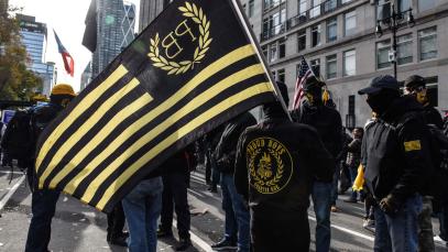 Prosecutors say Proud Boys chair Enrique Tarrio and four leaders of the group schemed to prevent the transfer of power from Donald Trump to Joe Biden. | Stephanie Keith/Getty Images