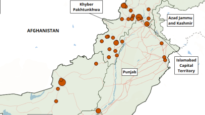 Map - Political repression and militant targeting set the stage for Pakistan&rsquo;s 2024 elections