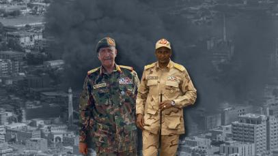 The conflict persists between Sudan&rsquo;s army chief Abdel Fattah al-Burhan (left, pictured on 8 November 2025) and RSF leader Mohamed Hamdan Dagalo, known as Hemedti (right, pictured on 5 December 2022).