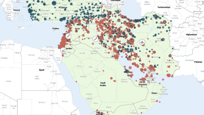 middle east map for regional overview april 2026