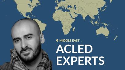 Author and world map with text 'ACLED EXPERTS'