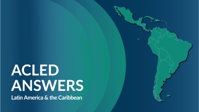 ACLED Answers with outline of Latin America & the Caribbean