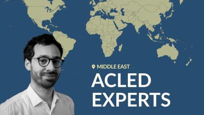 Author and world map with text 'ACLED EXPERTS'
