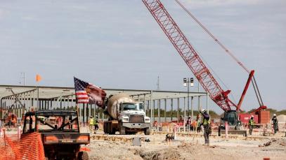 Data centers under construction at the OpenAI data center in Abilene, Texas
