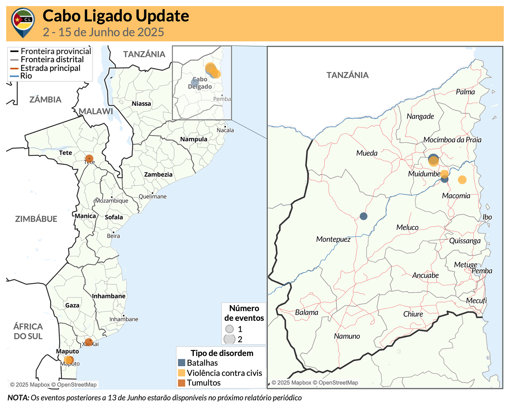 Map - Cabo Ligado Update: 2 &mdash; 15 de Junho de 2025