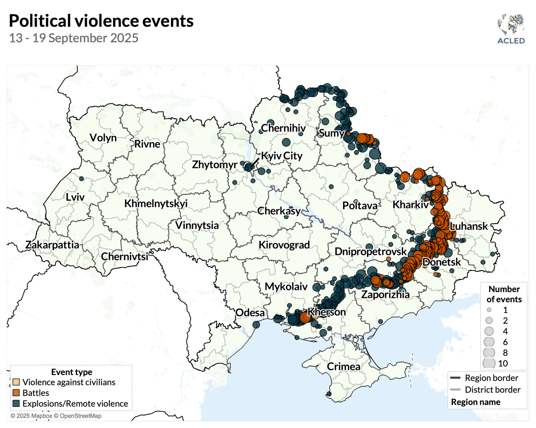 Map Ukraine war situation update | 13 &ndash; 19 September 2025