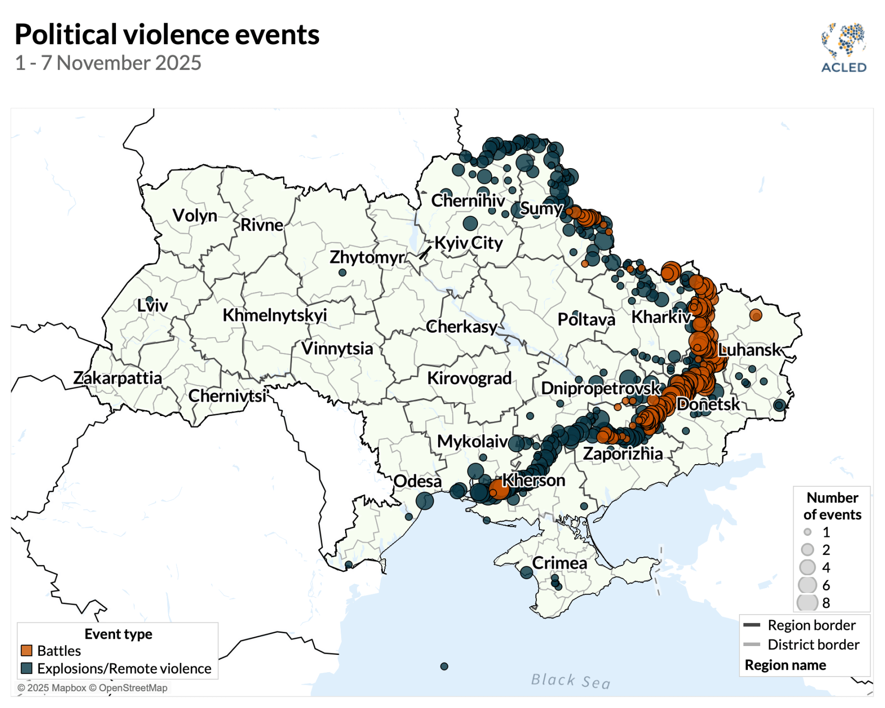 Ukraine war situation update | 1 &ndash; 7 November 2025