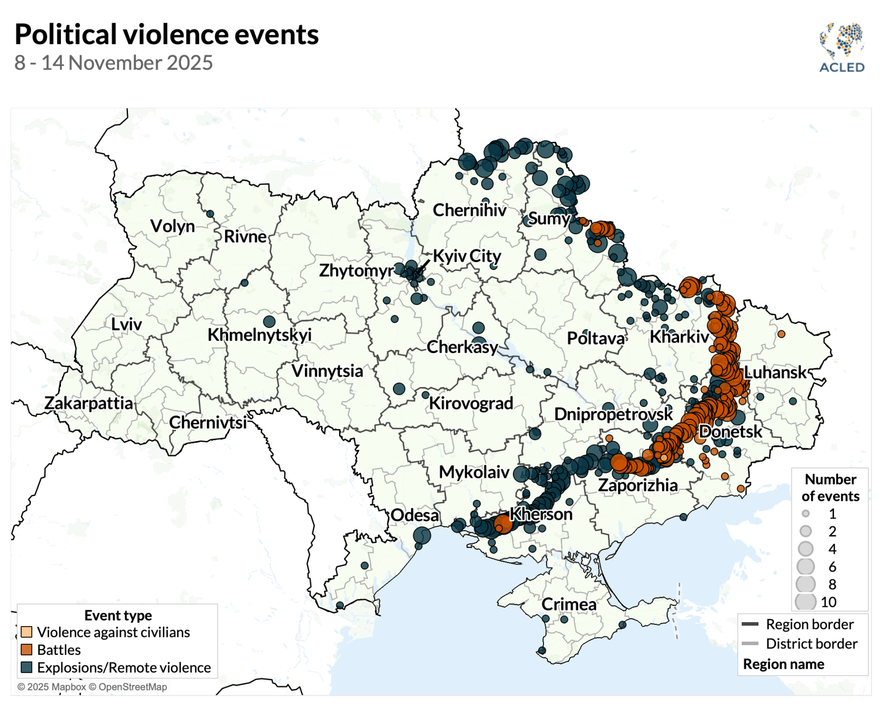Ukraine war situation update: 8-14 November 2025