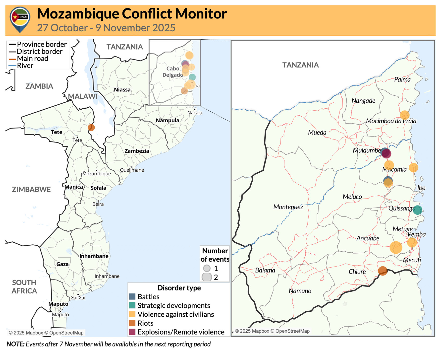 Mozambique Conflict Monitor Update: 12 November 2025 EN