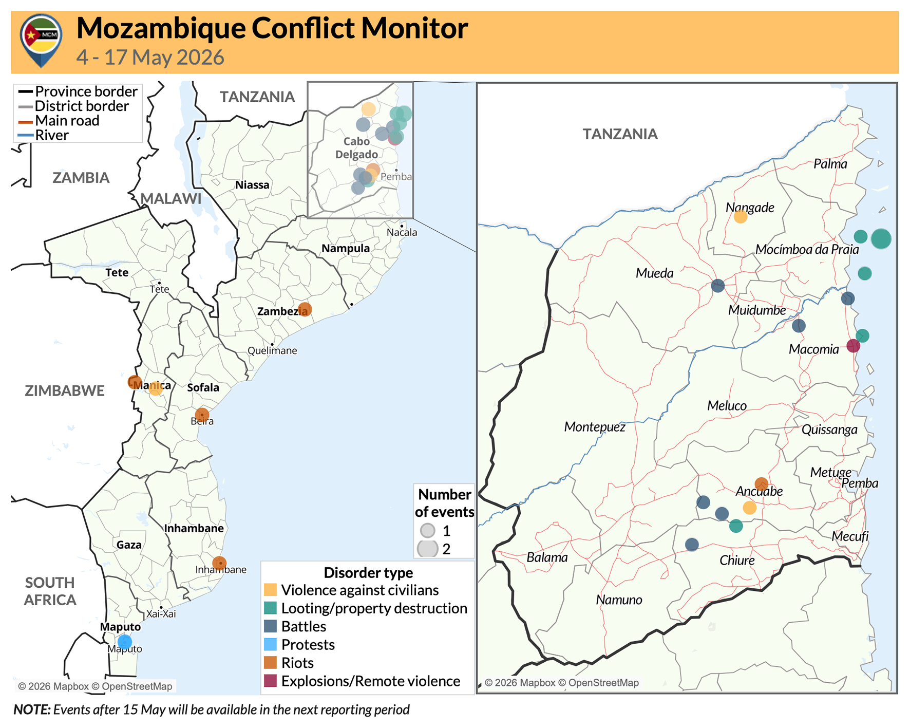 Mozambique conflict monitor overview