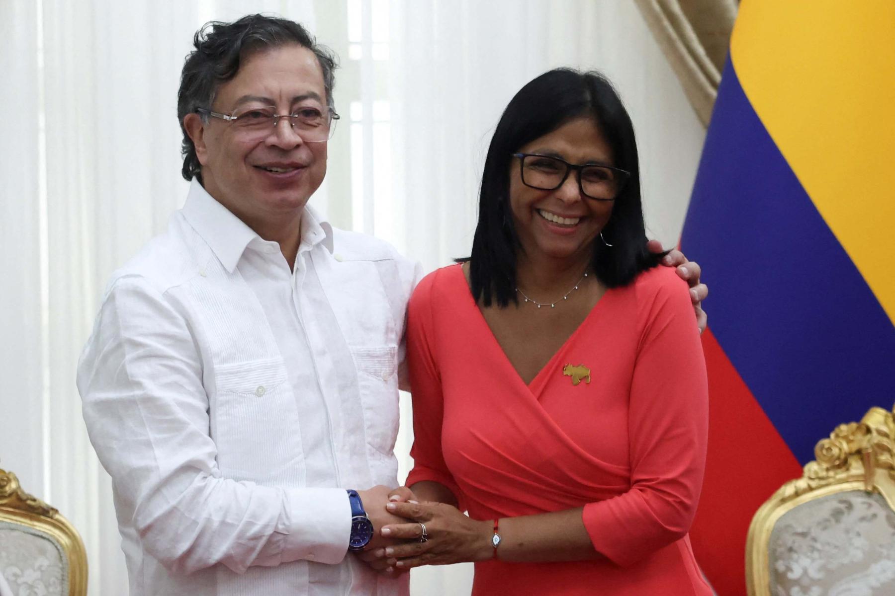 ACLED report - Venezuela's interim President Delcy Rodr&iacute;guez and Colombia's President Gustavo Petro meet in Caracas, Venezuela, on 24 April 2026. 