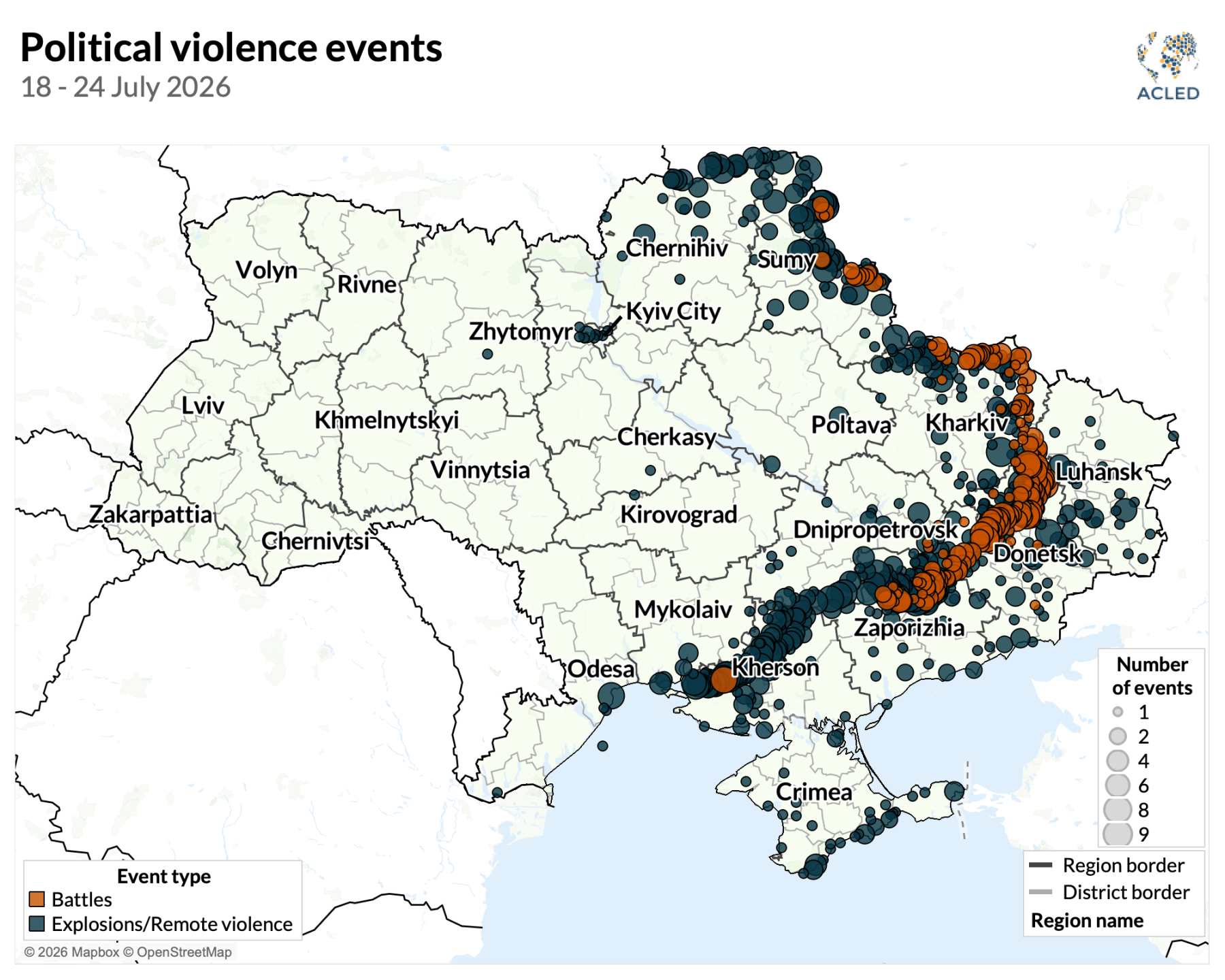 Ukraine war situation update | 18 &ndash; 24 July 2026