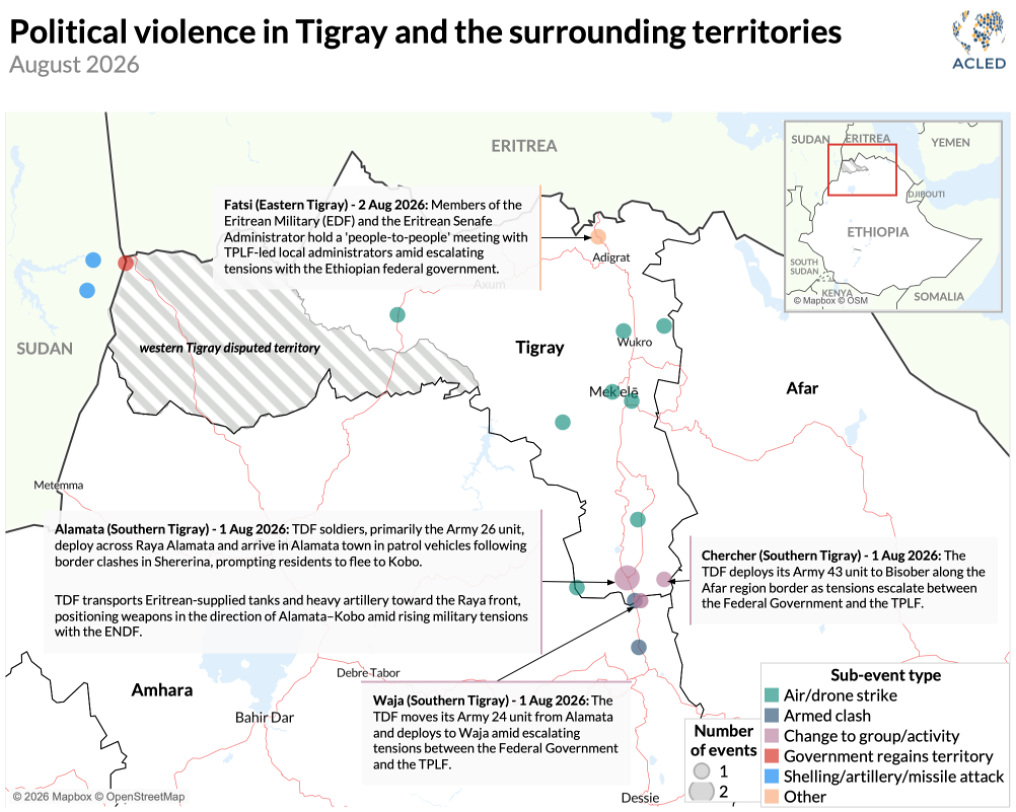 Map violence in Tigray